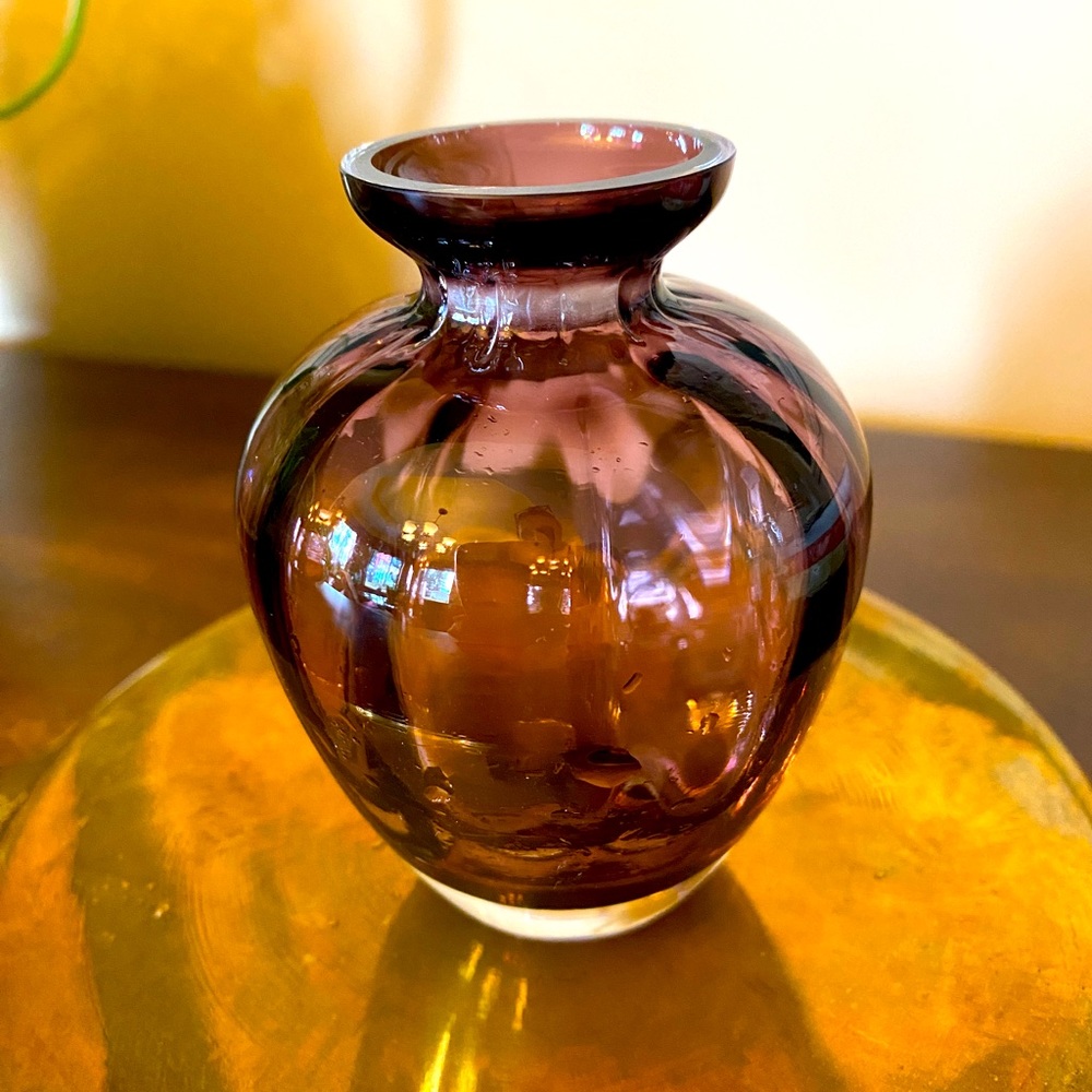 Small glass vase